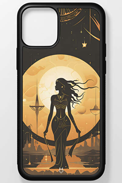 TREND Zodiac Burç Kırılmaz (Temperli) Cam Sert Plastik iPhone 13 Telefon Kılıfı