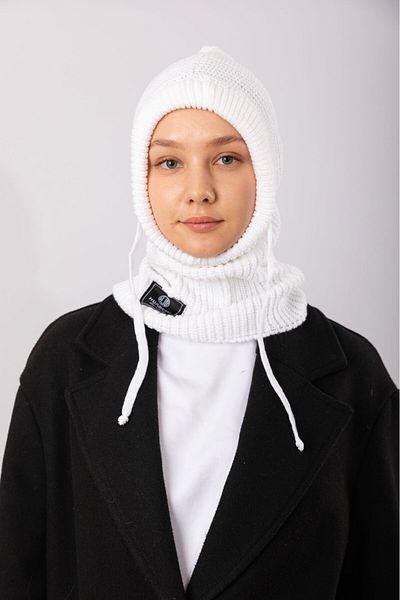 hijabchi Balaklava Knitwear Beret - White