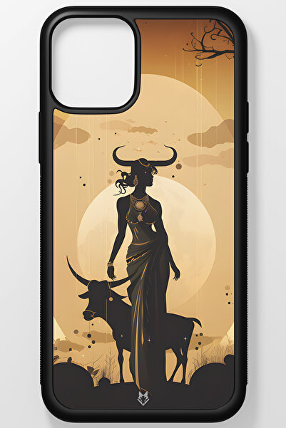 TREND Zodiac Burç Kırılmaz (Temperli) Cam Sert Plastik iPhone 13 Telefon Kılıfı