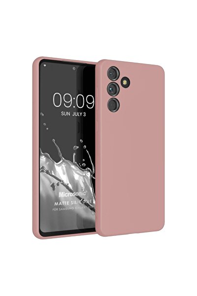 Microsonic Matte Silicone Samsung Galaxy S24 Plus Kılıf Rose Gold