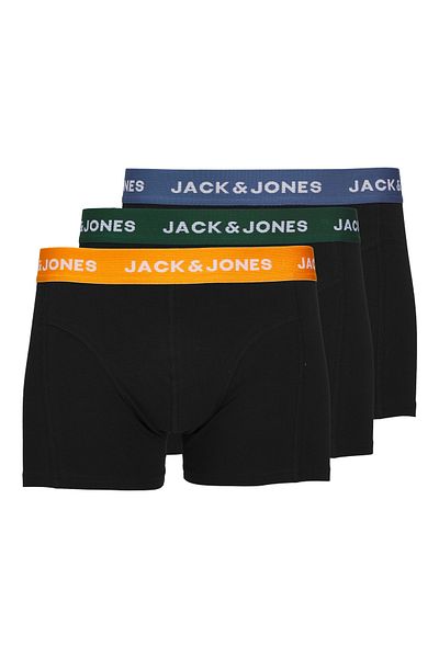 Jack & Jones Jack Jones Jacgab Trunks 3 Πακέτο Noos Pls Ανδρικό Πράσινο Μπόξερ μεγάλου μεγέθους 12259899 -21