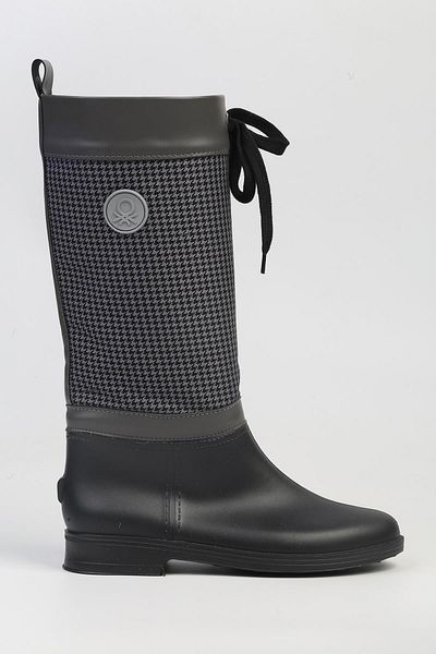 Benetton ® |   BN-50083 - 34124 Γκρι Λευκές-Γυναικείες Μπότες