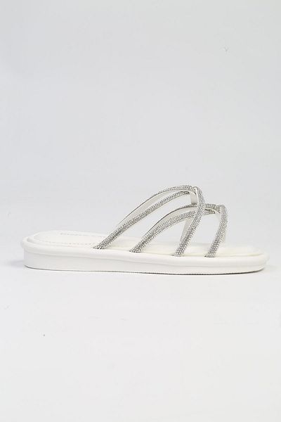 Pierre Cardin ® |   PC-5104-3891 Λευκές-Γυναικείες Παντόφλες