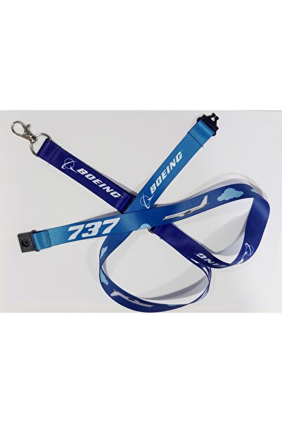 Havacı Uçuş Dünyası 737 Boeing Snur pentru gât, Suport card pentru nume, Snur
