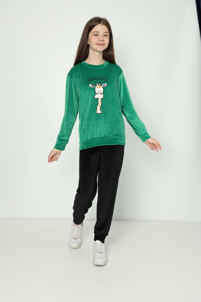 Ponki Kadife Garson Pijama Takımı