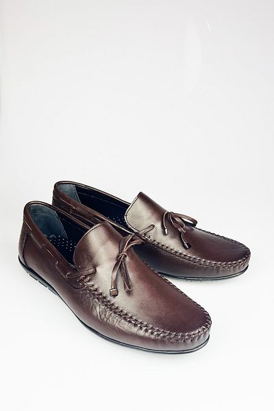 LUSIVE Regent Leather Brown Comfortable Men's Casual Loafer Shoes