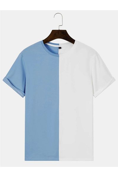 Revasser Unisex Γυναικείο/Ανδρικό ΔΙΠΛΟ Χρώμα Special Oversize Βαμβακερό χτενισμένο μπλουζάκι