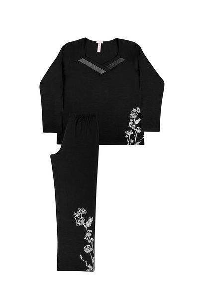 SUWEN Set pijama subțire