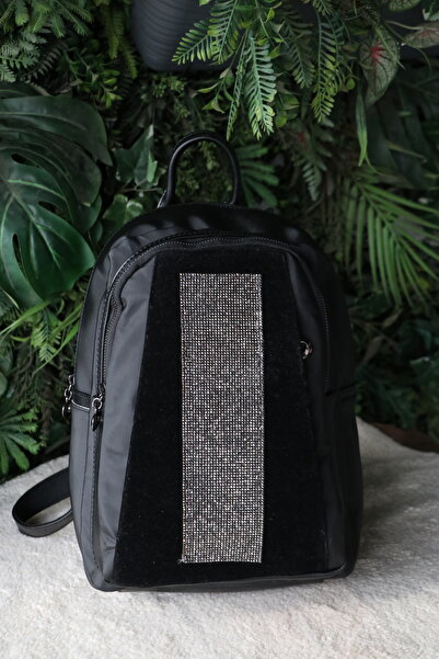 BORNAY 3 Fermuar 5 Bölmeli Su Geçirmez Suni Deri Günlük Kullanım Kadın Sırt Ç...