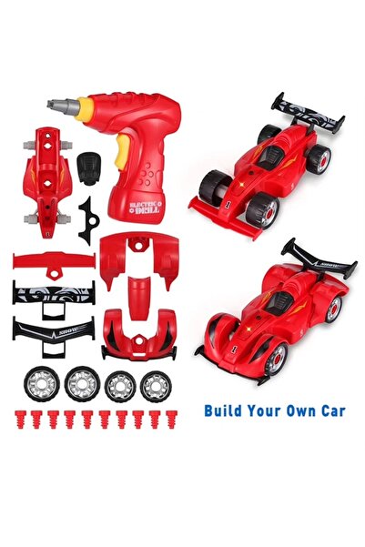 Tower Toys Oyuncak Sesli ve Işıklı Sök Tak Pilli Matkaplı Formula 1 Arabası T...