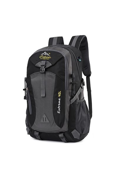 Bliss Black Imported Multipocket Waterproof Outdoor Mountaineer Sports Bag 40 Lt