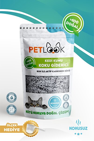 PetLook Kedi Kumu Koku Giderici, Bor ve Aktif Karbonlu Koku Giderici Kokusuz ...