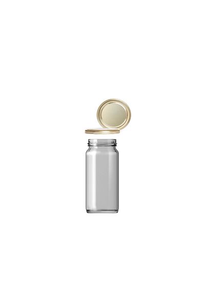 Mavienerji Glass Jar 244 cc Spice Dispenser 20 Pieces Spice Jar