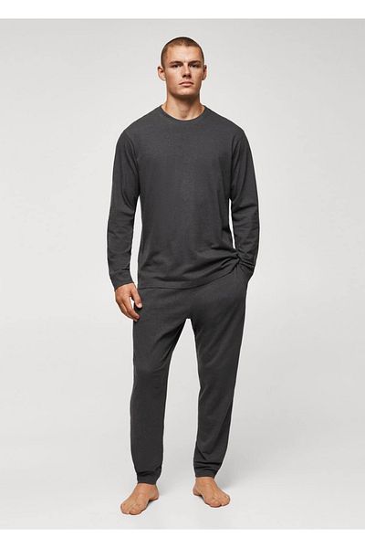 MANGO Man Pyjama-Anzug aus Baumwolle