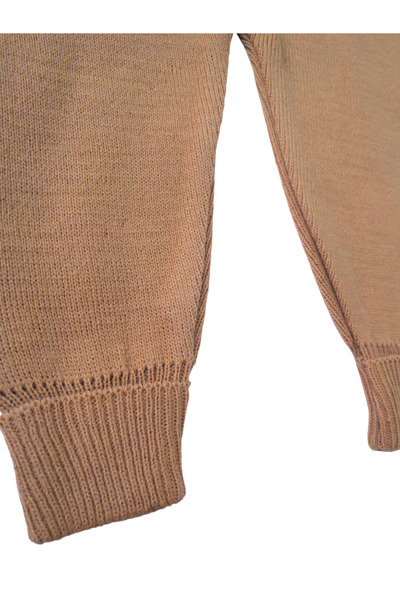 Zehrace Buttoned Baby Kids Knitwear Salopet with Teddy Bear Light Pink