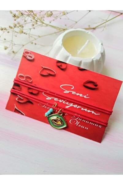 Aksesuar Valentine's Day Gift Special Occasion Couple Bracelet Card Lip 2 Pieces