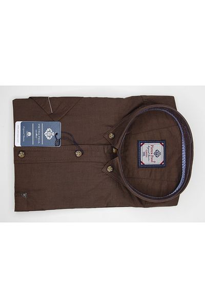 Pietra Paul Wide Fit Plain Pocket Cotton Men's Shirt