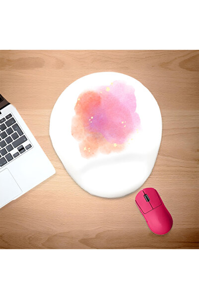 UcuruStore Με γκλίτερ Colors Design Οβάλ επιφάνεια ποντικιού με στήριγμα καρπού