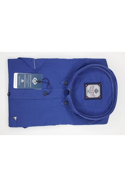 Pietra Paul Wide Fit Plain Pocket Cotton Men's Shirt