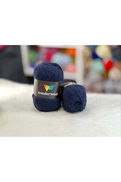knitme 5 τεμάχια Campaign Knit Twine Πουλόβερ Ζακέτα Γιλέκο Κασκόλ Beanie Twine Navy Blue