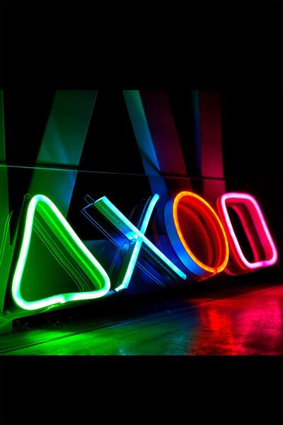 vinyuup Playstation Tuş Takımı Neon Led