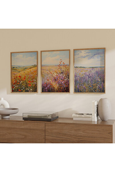 Dekorsiahome Çerçeveli 3lüTablo Seti