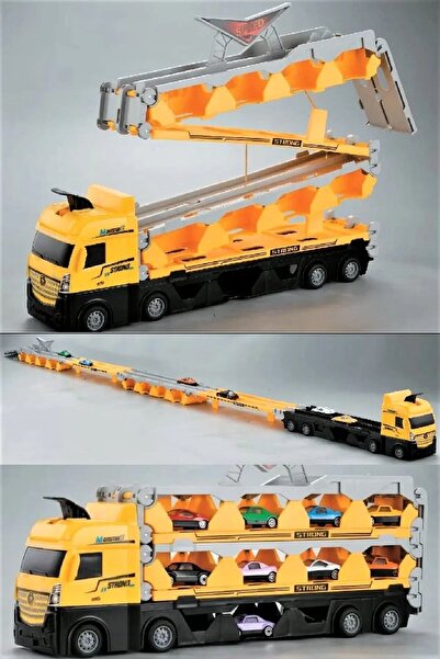 LRS STORE Oyuncak Yarış Pisti Tır Parkı 2m Açılabilen Tır Otoparkı Araba Fırl...