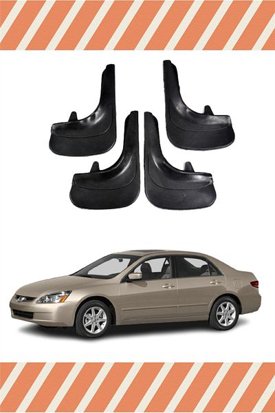 ALPAX OTOMOTİV Honda Accord 2003-2008 4-Piece Dust Cover and Mudguard Set - Longhold Compatible