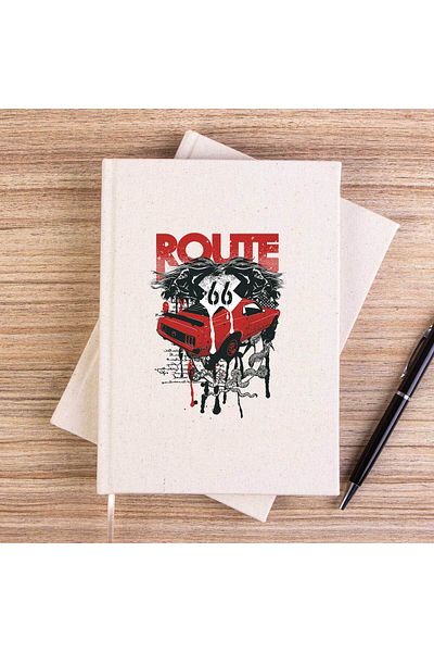 Z zepplin Caiet de pânză fără linii pentru mașină Red Route