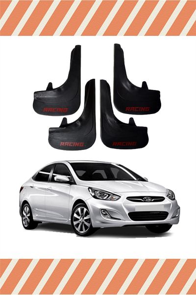 ALPAX OTOMOTİV Hyundai Accent Blue - Set of 4 Compatible Dust Cover and Fender