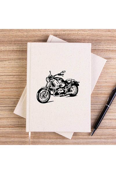 Z zepplin Carnet de pânză fără căptușeală cu desen pentru motociclete Cruiser