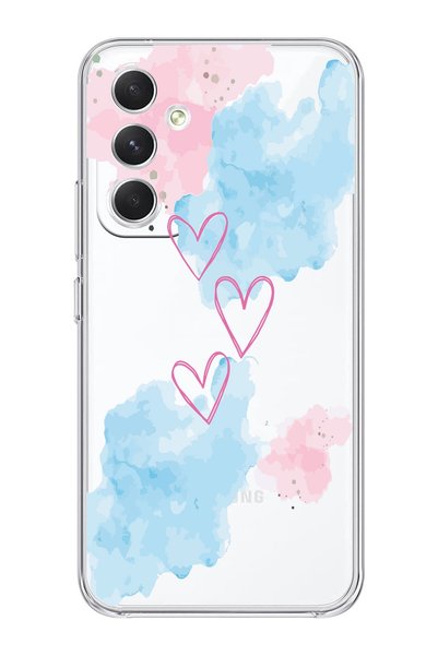 Magic Ring Heart Patterned Transparent Phone Case Compatible with Samsung Gal...