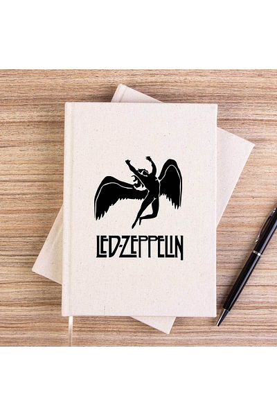 Z zepplin Led Zeppelin Black Angel Χαρτόδετο σημειωματάριο χωρίς επένδυση