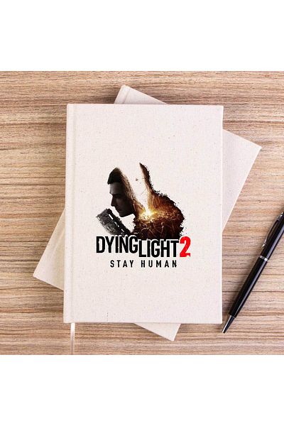 Z zepplin دفتر ملاحظات قماشي غير مبطن من Dying Light Stay Human