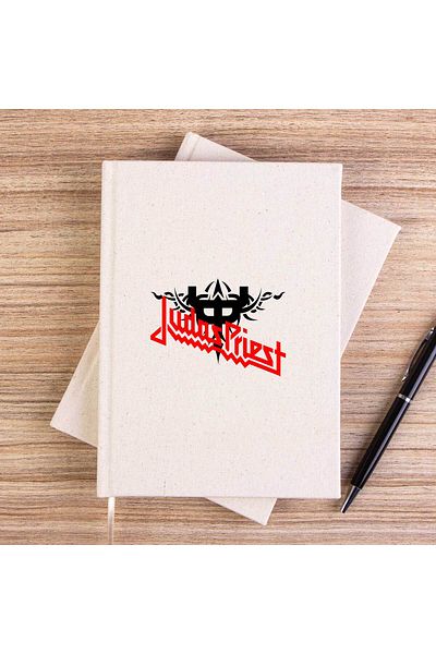 Z zepplin Caiet de pânză fără căptușeală cu logo și figură Judas Priest