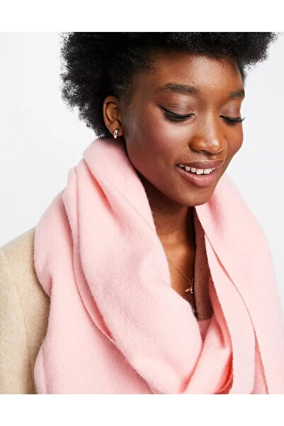 Wearflawless Unisex απλό χοντρό μαλακό ροζ κασκόλ