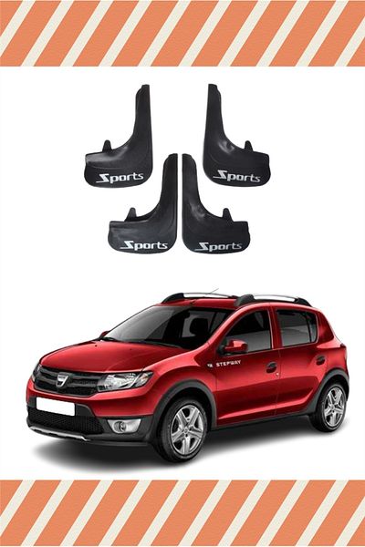 ALPAX OTOMOTİV Hg Dacia Stepway 2013 Sports Written 4-Piece Leggings Mudguard Mudguard Leggings