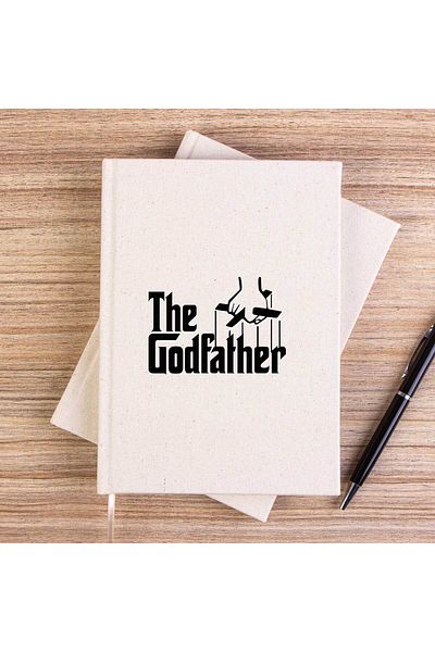 Z zepplin دفتر ملاحظات قماشي غير مبطن بنص أسود من The Godfather