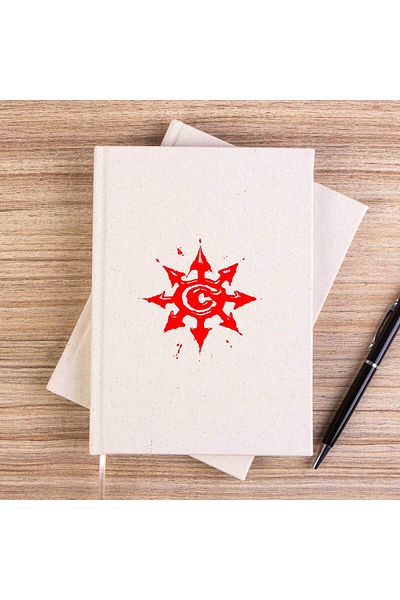 Z zepplin Caiet de pânză roșu fără căptușeală cu logo Chimaira