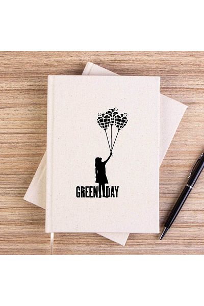 Z zepplin Caiet de pânză necăptușit pentru Green Day Girl