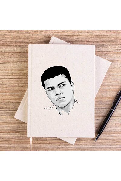 Z zepplin Muhammad Ali Desen Caiet de pânză fără căptușeală