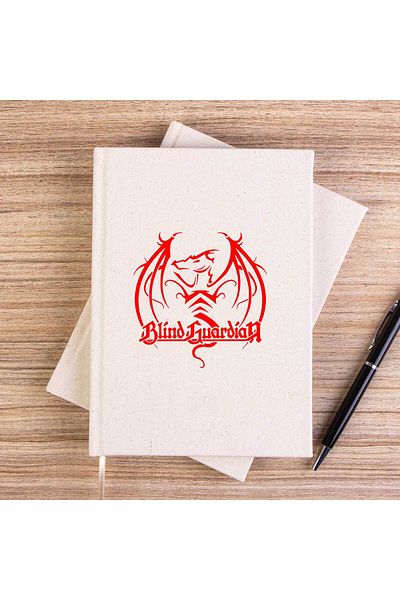 Z zepplin Caiet de pânză fără căptușeală Blind Guardian Dragon Red