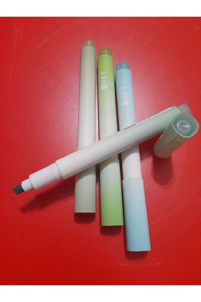 gebzeli phosphorescent pen set 4 pcs soft (pastel) GREEN TONES