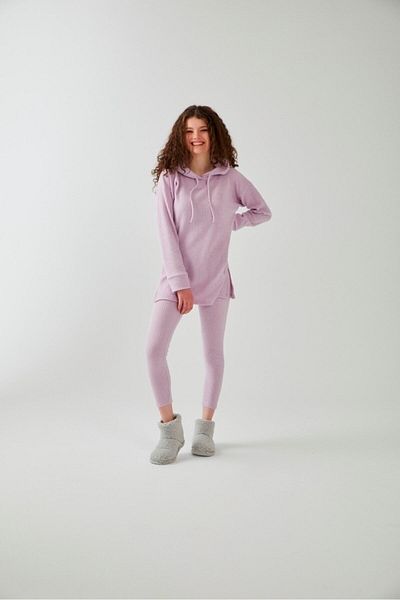 Pamuk & Pamuk Lilac Hooded Tights Set
