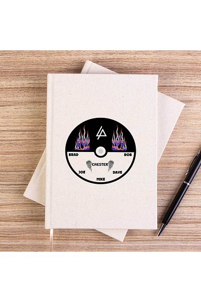 Z zepplin Caiet de pânză fără linii Linkin Park Plaque