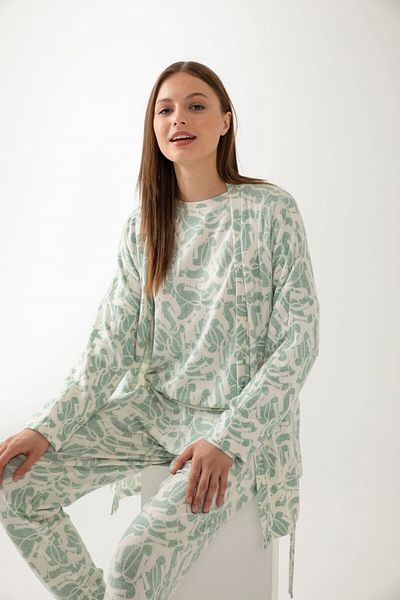 Pamuk & Pamuk Halat de damă Yumoş - cu model de culoare verde