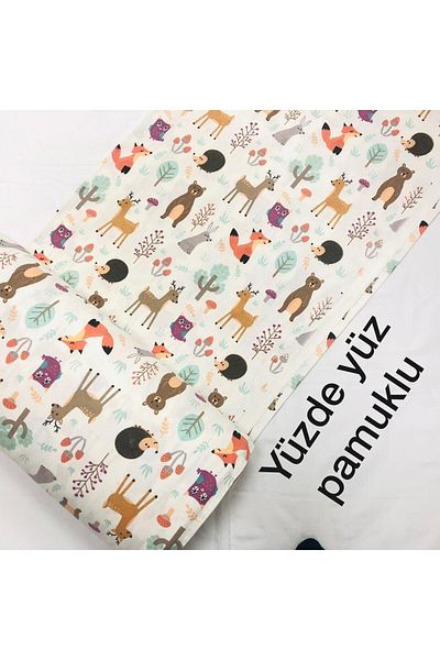 Tekin's Home 240 Cm Cotton Flannel Fabric with Width-2,50 Meters