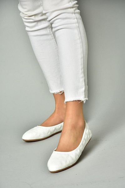 Fox Shoes S314020209 Weiße Ballerinas für Damen