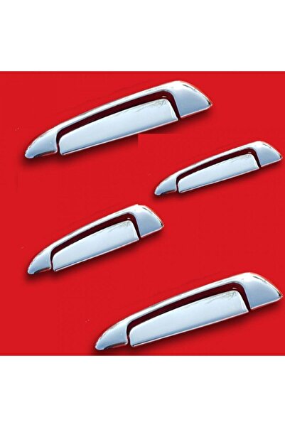 OTOTUNING53 Fiat Linea Kapı Kolu 4 Kapı 8 Parça Paslanmaz Çelik (Çerçeveli):