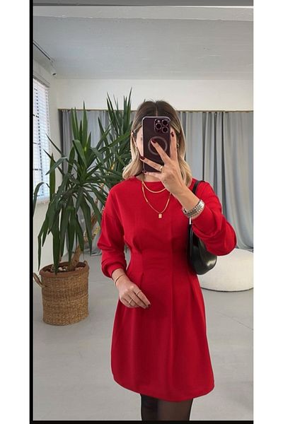 KAROL PİLİSE DETAIL CREPE DRESS